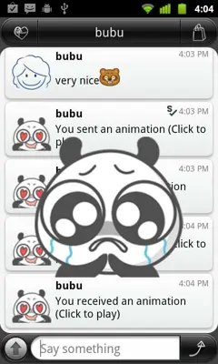 Panda Emoji android App screenshot 0