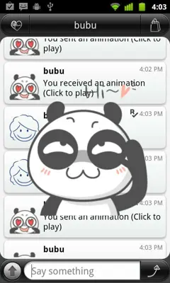 Panda Emoji android App screenshot 1